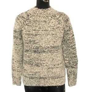 Romeo & Juliet Couture Marbled Knit Sweater in Cream and Black